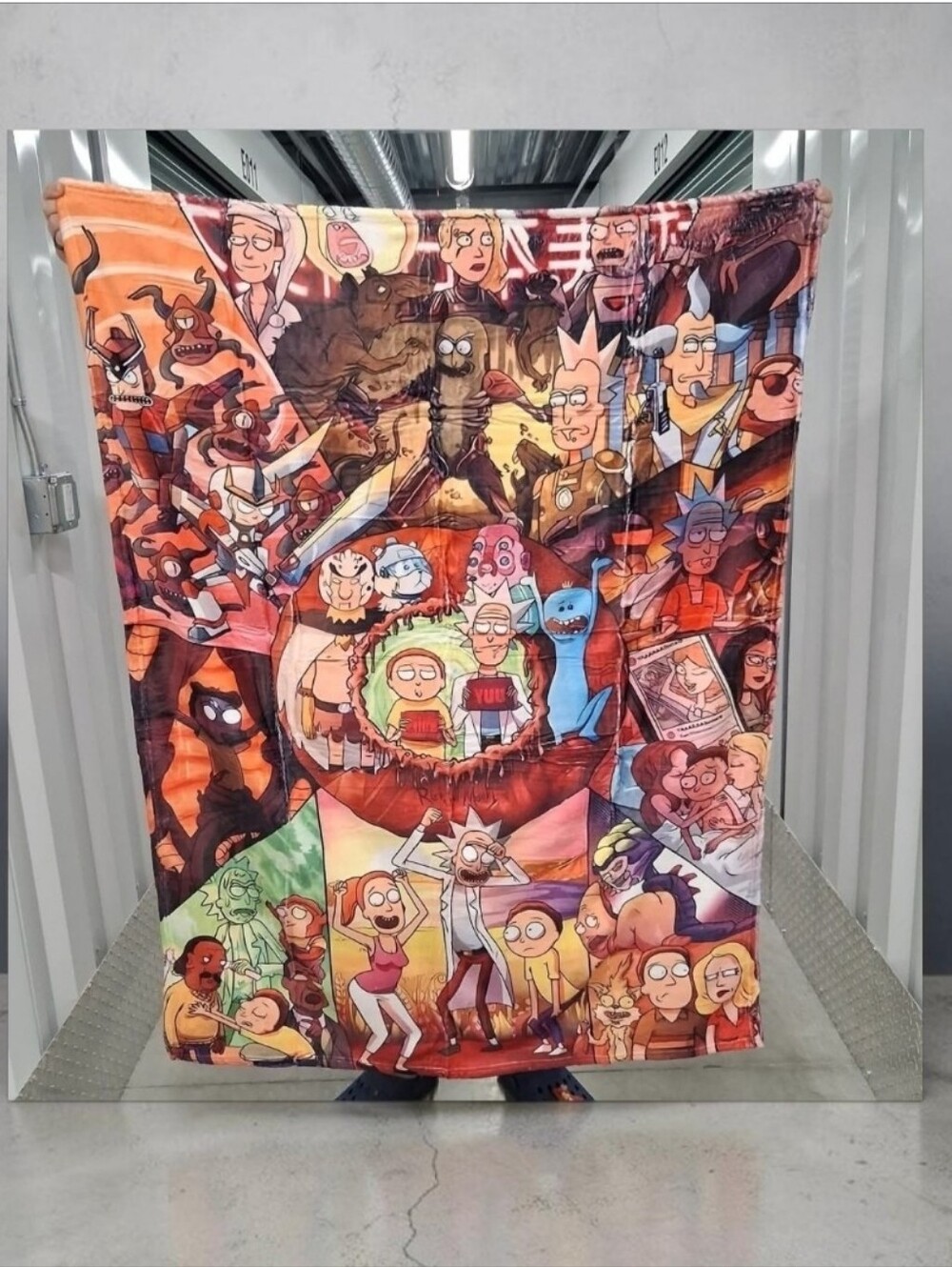 Rick and morty 40x50 throw blanket